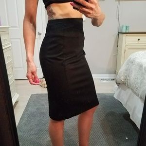 Express Black Pencil Skirt